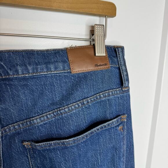 Madewell Classic Straight Jean Front Seam High Rise Bandry Dark Wash Size 31 - Picture 5 of 8